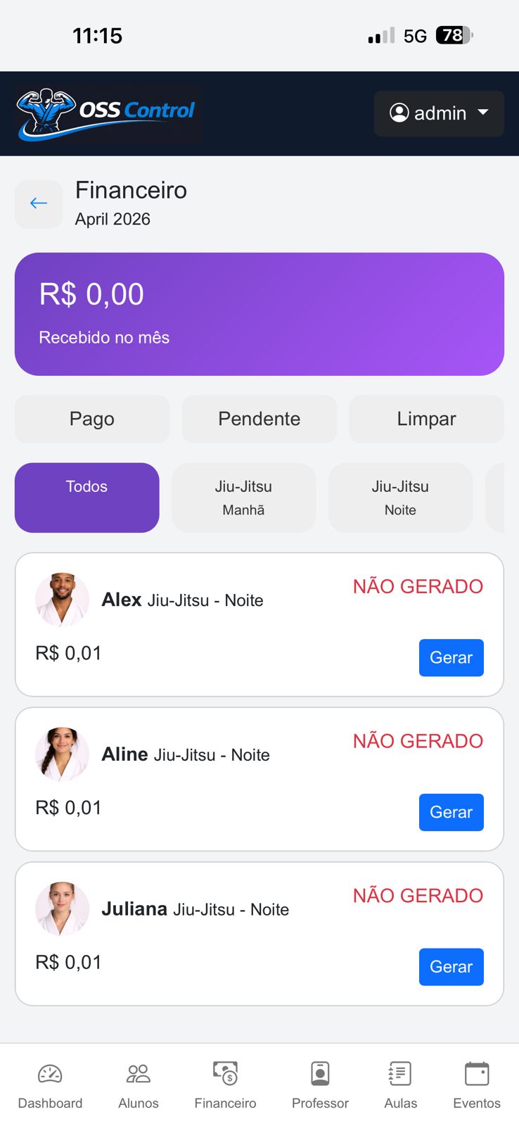 Print do OSS Control