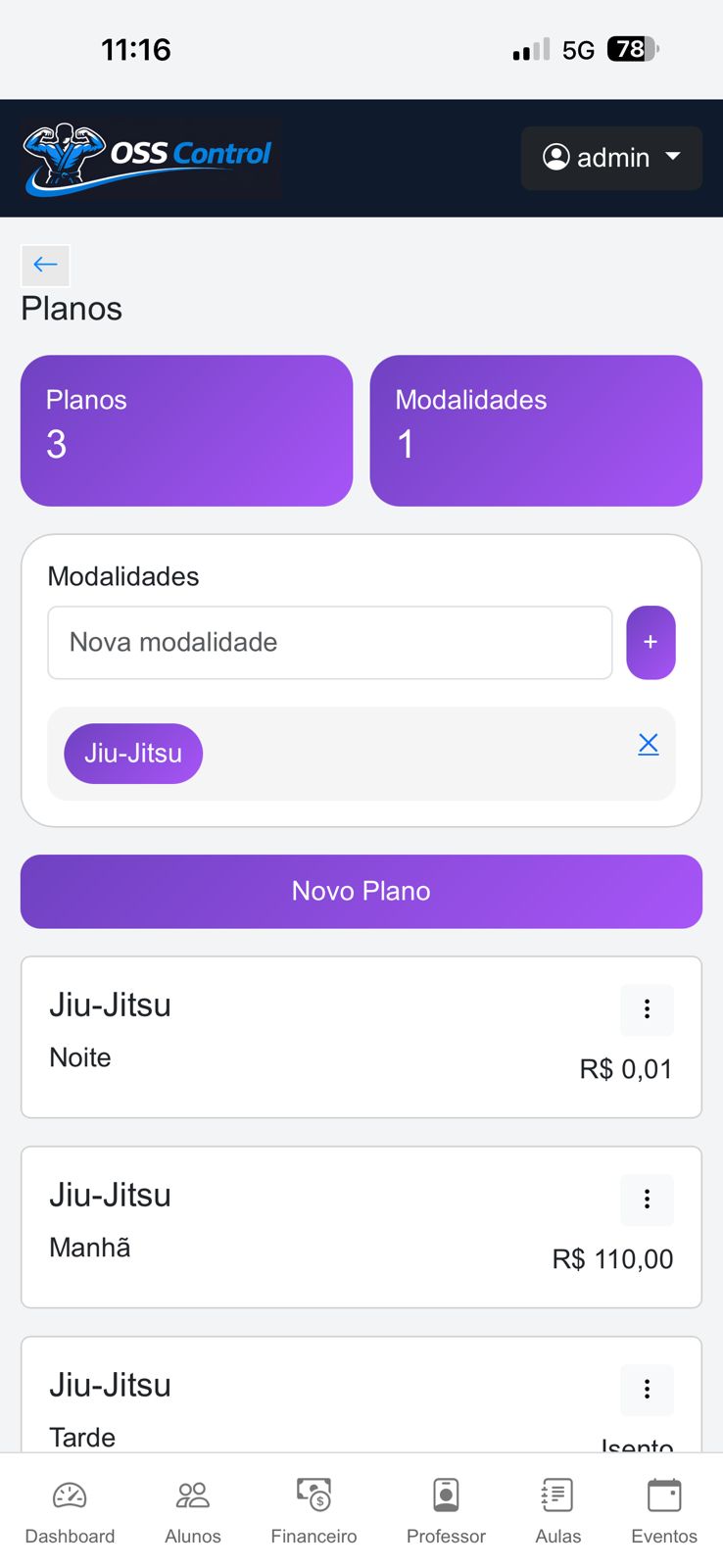 Print do OSS Control